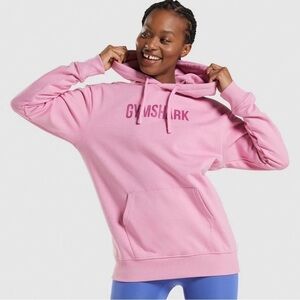 (NWT) GYMSHARK Apollo Oversized Hoodie In Sorbet Pink, Small